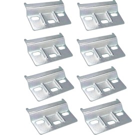 Pack of 8 Metal Cabinet Hanging Rail Set, Heavy Duty Hanging Rail for Secure Mounting, Universal Wall Cabinet Holder for Kitchen, Bathroom Cabinets