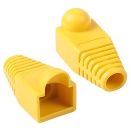 RJ45 6mm Yellow Connector Boot (Individual) Protective Cap 28ea