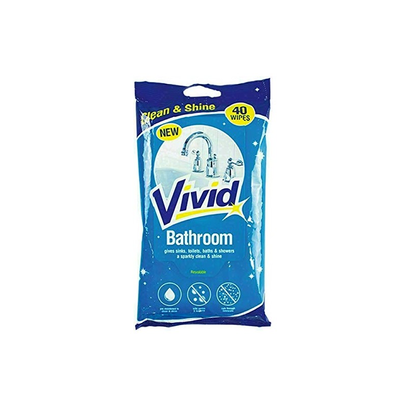 Bathroom Wipes - 40 Pack [LL] [Poly]