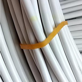 20Pcs Brown Rubber Bands,40CM*1CM Heavy Duty Trash Can Band,Thick Elastic Rubber Band,Wide Wrapping Bands,Large Elastic Bands for Industrial//Office