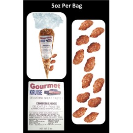 Over The Hill Happy Birthday Series Almonds Cinnamon Roasted And Sour Worms Gummy Gummi (NET WT 20 OZ) (Pack of 3) In 1 Box Gourmet Kruise Signature Gift Bags