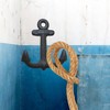 FTWDesign Anchor Double Coat Hook Made of Cast Iron