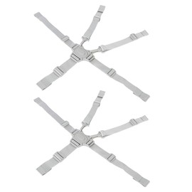 2 Pack Replacement High Chair Straps, Nylon 5 Point Harness Straps Belt, Adjustable Baby Harness for High Chair, Car Seats, Strollers, Kid Pushchair