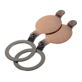 Levemolo 8pcs Decorative Door Peephole Cover Copper Privacy Hole Protector for Front Door Security Easy Installation Corrosion Resistant Enhance Home Privacy and Safety