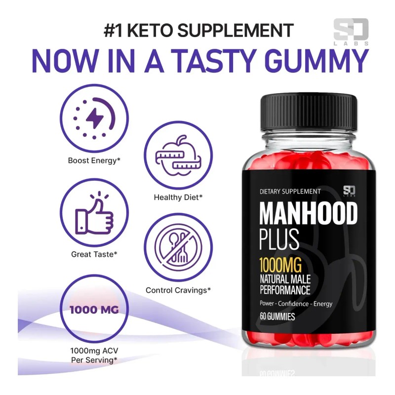 2p Gomitas Manhood Adultos Hombre 60 Unidades