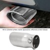 Akozon Exhaust Tip, Universal Inlet 63 mm Outlet 76 mm
