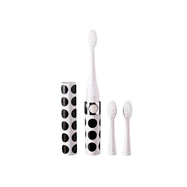 Sonicety Electric Toothbrush HI-923 Black Polka Dot (Portable/Travel Size)