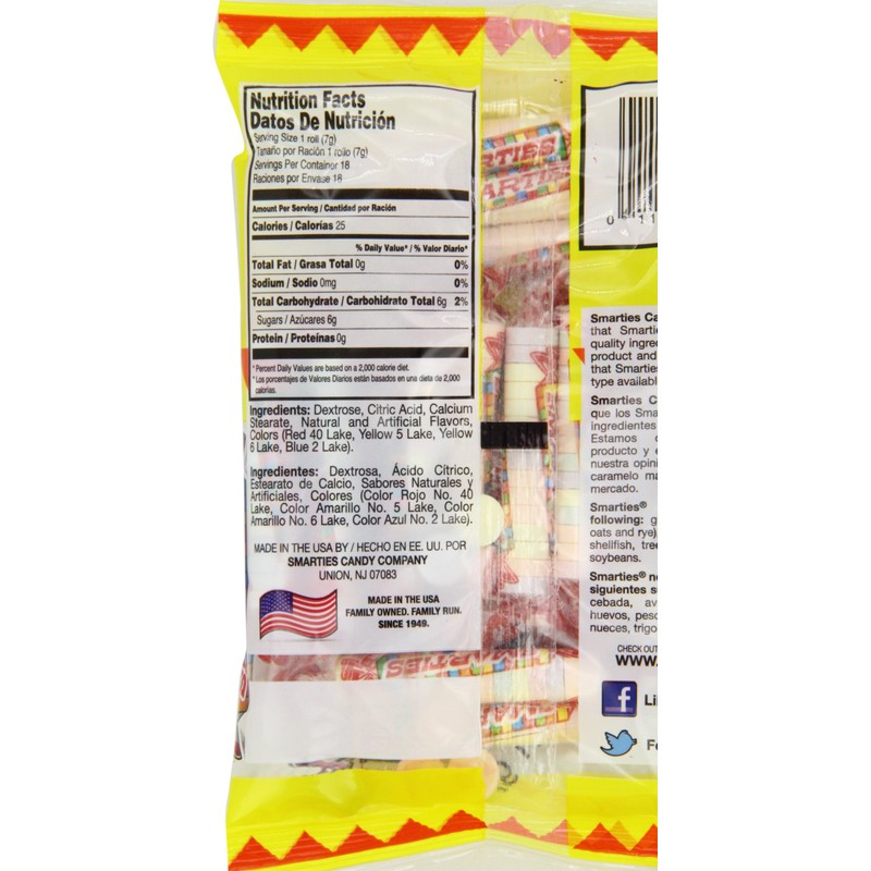 Smarties Candy Rolls, 5 Ounce (Pack of 12)