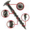Flat Head Screws Black 6 x 30-100 Pieces Includes Bit