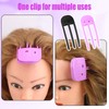 2pcs Wind Shaping Styling Combs for Fluffy Bangs, 3-Tooth Instant