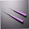 TEHAUX 6pcs Bead Hole Reamer Violet Bead Expander Tools for