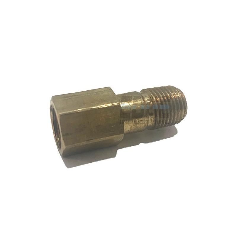 EDGE INDUSTRIAL Brass 1/8" Long Extension Adapter, 1-1/4" Long, D.O.T.