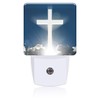 BLYKVGHQ Cross Heaven Night Light,Modern Night Lights Plug into Wall,Dusk