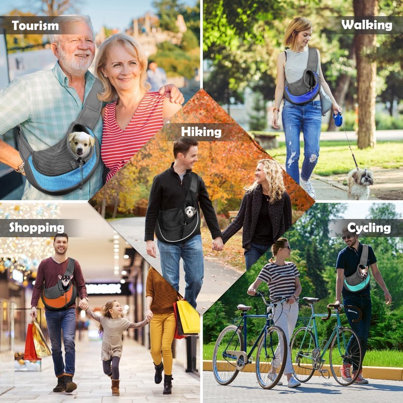 YUDODO Pet Sling Carrier for Small Dogs & Cats –