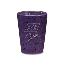 Rico Industries NASCAR Racing Bubba Wallace 2oz Ceramic Shot Glass for Fans, Laser Engraved in Team Color Single Shot Glass