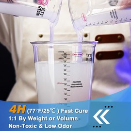 LET'S RESIN Silicone Mold Making Kit 15A, 4H Faster Curing Liquid Silicone Rubber, Super Elastic Translucent Clear Mold Making Kit, Molding Silicone for Silicone Molds, Soap Making, Clay(22lbs)