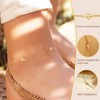 Cross Anklet Bracelet for Women – 18K Gold Plated Stainless