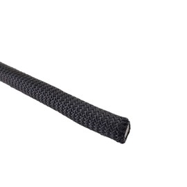 QNR 1/2" Black Shock Cord, Marine Grade Polyester Bungee Cord, 50 ft Spool, UV Resistant Elastic Rope