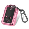 QBUC for Chevy Key Fob Cover with Keychain Soft TPU