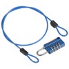 PATIKIL Security Steel Cable with 4 Digit Combination Lock, 1.6Ft