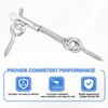uxcell 4Pcs 2.5" Cabin Hook Eye Latch, 304 Stainless Steel