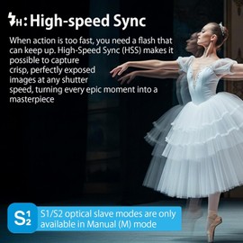 Godox iT30Pro N TTL Mini Camera Flash, iT30 Pro N 2.4G HSS 1/8000s TTL Wireless Flash, Compatible with Nikon Z5II Z6III Z8 Z50II Z30 D850 Z5 Z50 ZFC Z6II Z9 Z7 D5600 D750 (Black)