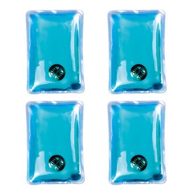 eBuyGB Pack of 4 Reusable Instant Gel Hand Warmer (Blue Rectangle)