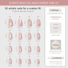 Celebritips Uñas Postizas Decorativas | Uñas Cortas Almendradas, Reutilizables |