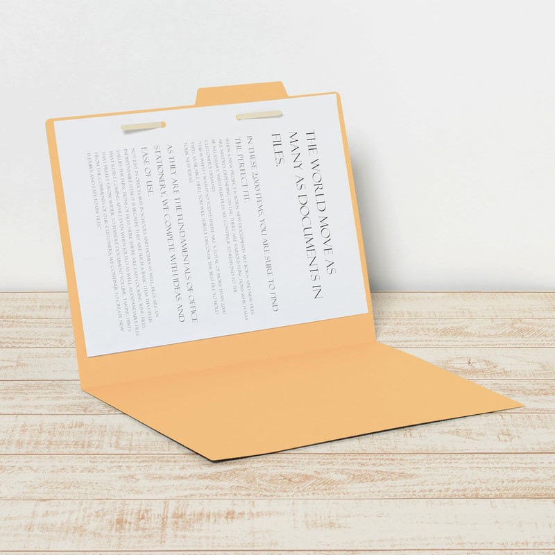 Plus individual folders economy, yelow