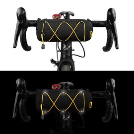 Rhinowalk Bike Handlebar Bag Bicycle Front Bag Shoulder Bag Storage Bag with Shoulder Strap for Road Mountain Bike Cycling Travel