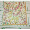 Caspari Two Decorative Luncheon Napkins for Decoupage "Painted Paisley Gold
