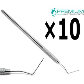 10× Dental Probe UNC 15 Color Coded Marking Periodontal Diagnostic Premium Instruments