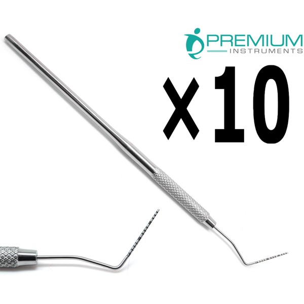 10× Dental Probe UNC 15 Color Coded Marking Periodontal Diagnostic