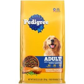 Pedigree Complete Nutrition Adult Dry Dog Food, Roasted Chicken & Vegetable Flavor, 3.5 lb. Bag