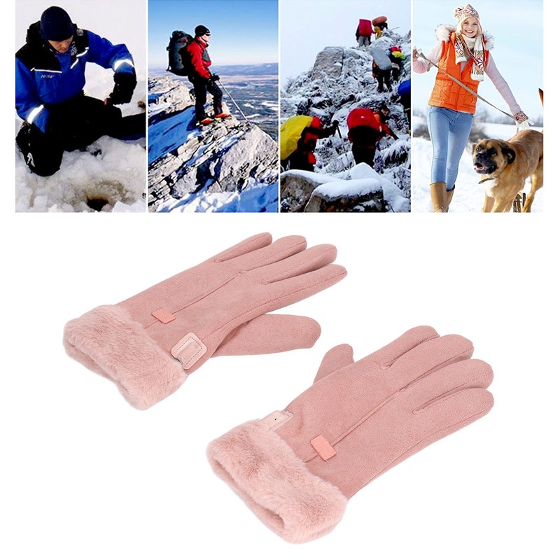 1 Pair Electric Heating Gloves Full Finger USB Heated Gloves