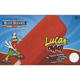 Blue Bunny Lot of 2 Lucas Chamoy (Blue Bunny) Ice Cream Truck Decal Sticker 8"x 5"