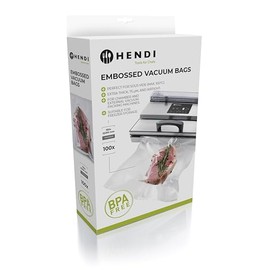 HENDI Embossed vacuum bags, 150x250 mm