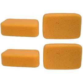 Creative Hobbies Pack of 4 Sponges for Painting, Crafts, Grout, Cleaning, Synthetic, 7.5x5x2 inch