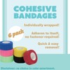 6 Pack 1 Inch x 5 Yards, Self Adherent Bandage