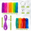 RAINFLOW Plastic Lanyard String Kit - Lanyard Making Kit,Plastic String