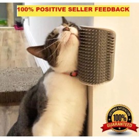 VALUE PACK of *2* Cat Face Scratcher & Wall Corner Groomer Massage Comb