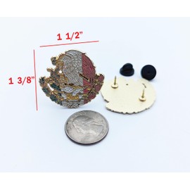 Pin Mexico Pin For Caps And Clothing Enamel Badge Pin Mexican Pin Aguila Mexico pin Mexican Eagle Pin Flag Pin Latino Pin Mexican Flag Pin Escudo de Mexico Pin