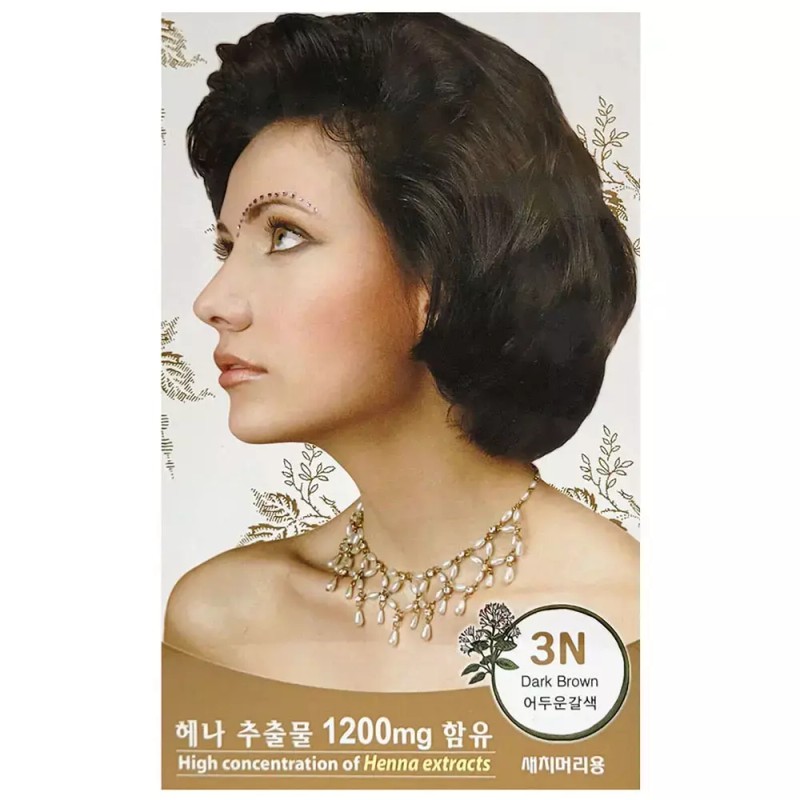 자연의 힘으로 빛나는 머릿결 헤어 염색 어두운 갈색 Shining Hair
