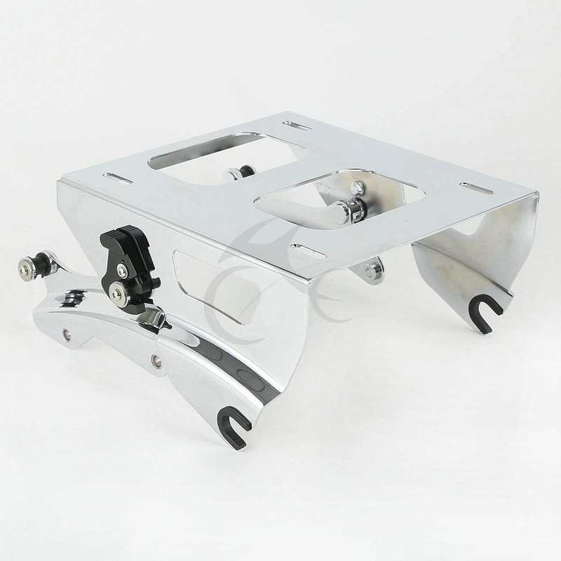 TCMT Chrome Solo Rack w/Docking Hardware Kit Fit For Harley