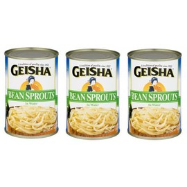 Geisha Canned Bean Sprouts (Pack of 3) 14.5 oz Cans