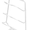 Pot Lid Organizer 30kg Load 3 Lid Capacity S Shaped