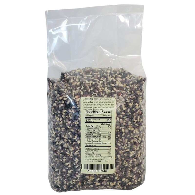 Riehle's Select Popping Corn - Hulless Baby Blue Whole Grain