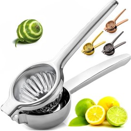 Lemon Squeezer Extra Large, Lemon Squeezer Juicer Stainless Steel, Heavy Duty Manual Citrus Juicer Hand Press, Kitchen Tools Lime Squeezer Bar Tool, Easy to Clean Metal Lemon Hand Press