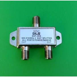 DLS (10 PCS) 2 Way Splitter 950-2150 Mhz (All Port Power Pass)
