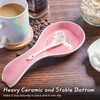 Ceramic Spoon Rest for Stove Top, DAYYET Large Spoon Holder,